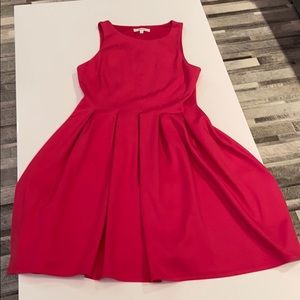 Pink A-line Flare Dress